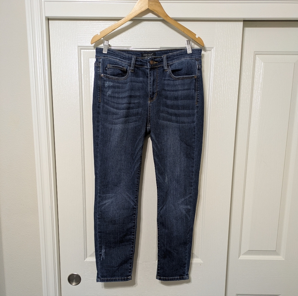 JUDY BLUE Relaxed Fit Dark Wash Straight Leg Jeans Women's 11 / 30